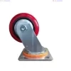 red pu 4 x 2 swivel HEAVY DUTY CASTERS
