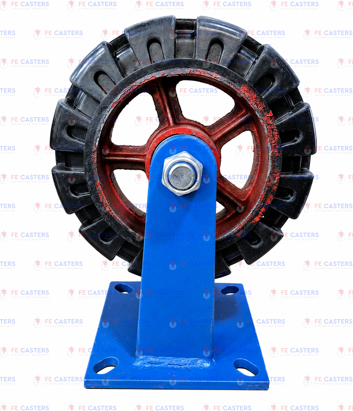 SUPER HEAVY DUTY CI RUBBER CASTERS