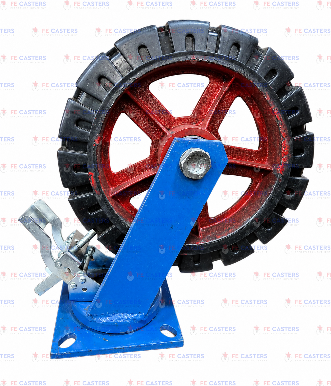 SUPER HEAVY DUTY CI RUBBER CASTERS