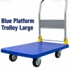 blue platform trolley large BLUE PLATFORM TROLLEY