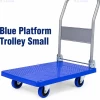 blue platform trolley small BLUE PLATFORM TROLLEY