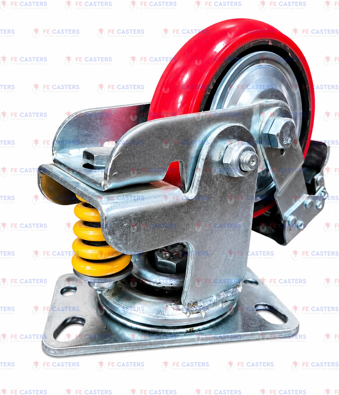 SPRING LOADED HEAVY DUTY CASTERS