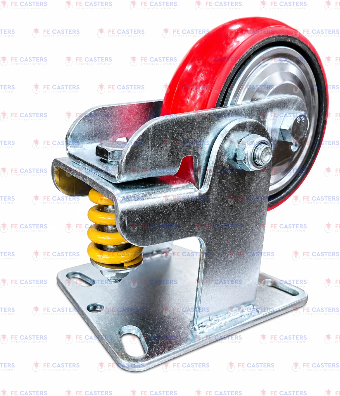 SPRING LOADED HEAVY DUTY CASTERS